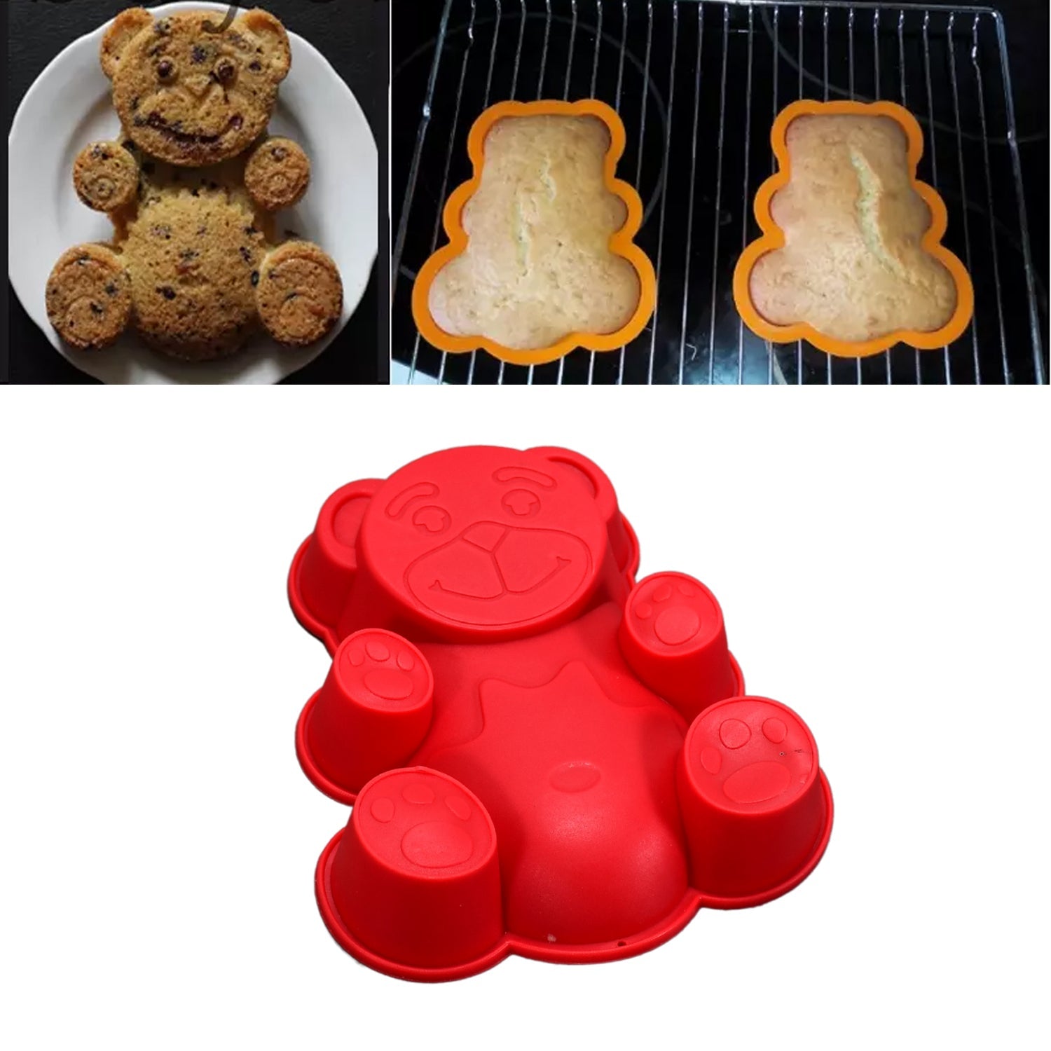 2682 Silicone Animal Mould Cake Mould Chocolate Soap Mould Baking Mould Soap Making Candle Craft (Animal Mould) (Set of 4) 