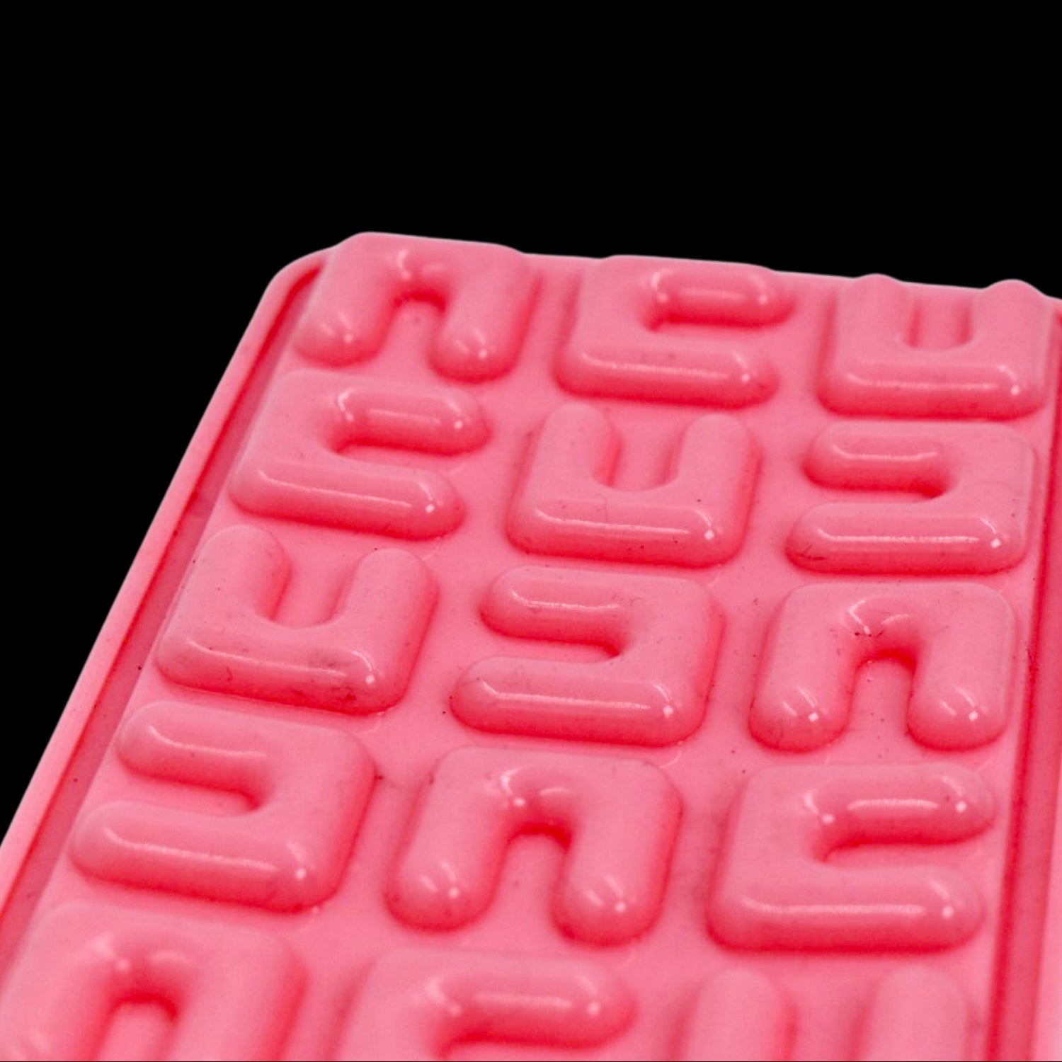 4889 Maze shape chocolate mold tray cake baking mold Flexible silicone chocolate making tool 