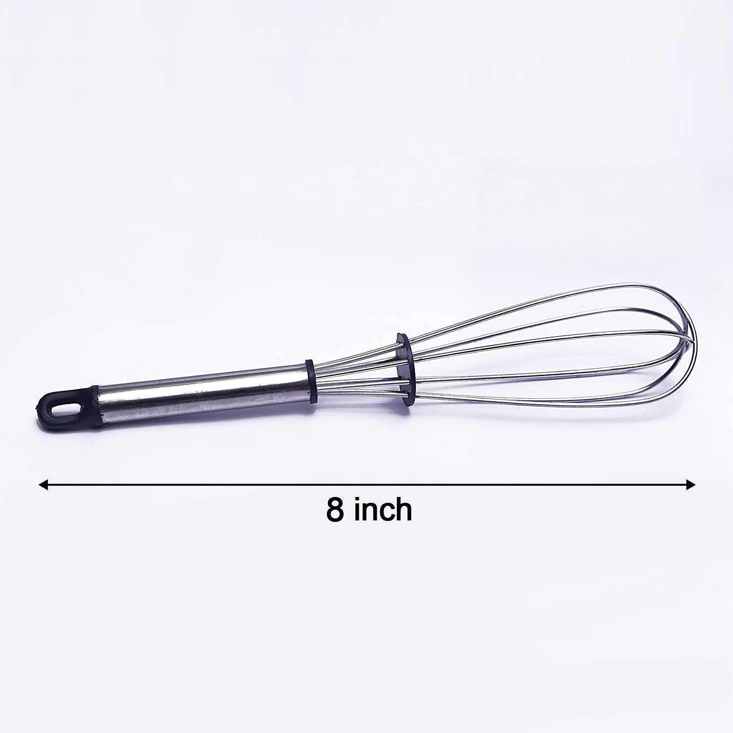2569 Stainless Steel Wire Whisk,Balloon Whisk,Egg Frother, Milk & Egg Beater (8 inch) 