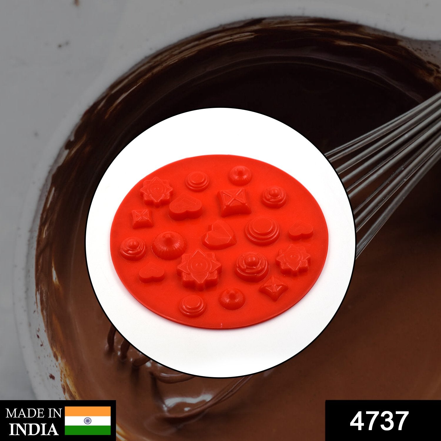 4737 19 Cavity Mix Shape Chocolate Mould (1Pc Only) 